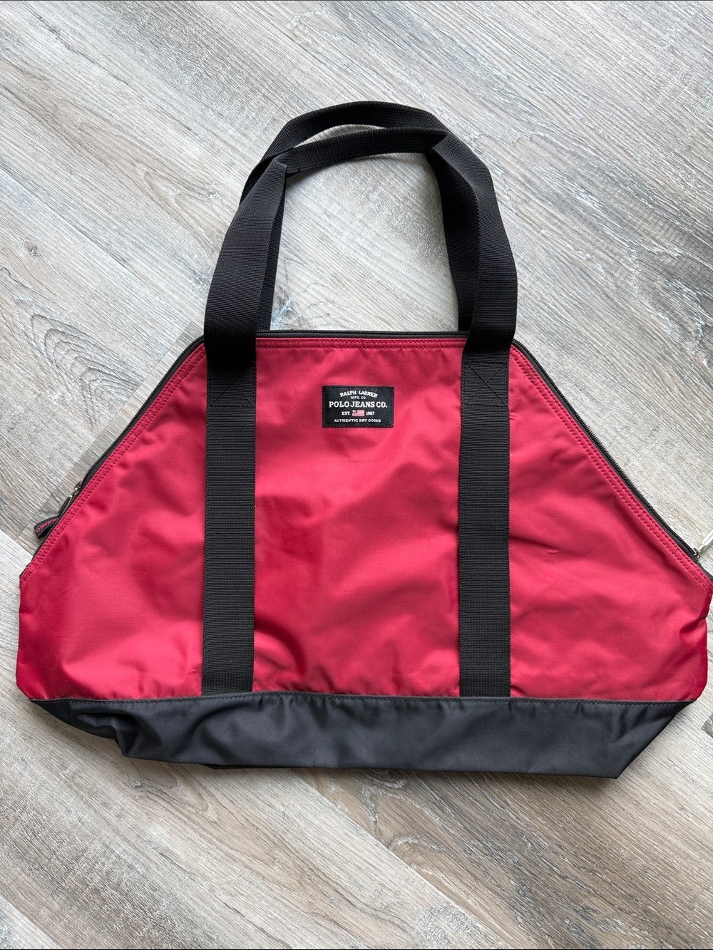 Vintage polo jeans co Red and Black Men’s Tote Bag